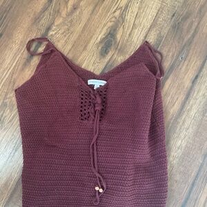 Sweater tank top